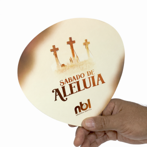 Abanador 19x19cm Triplex 250g 19x19cm 4x0 (Impressão colorida 1 lado)  Faca de corte 