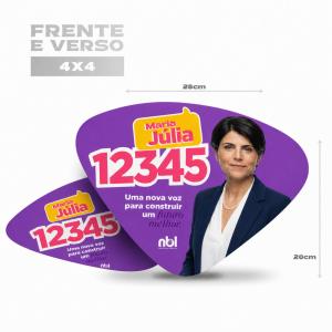 Abanador 20x28cm Impressão Frente e Verso Triplex C2S 250g 2 Lados Lisos 20x28cm 4x4  Faca de corte 
