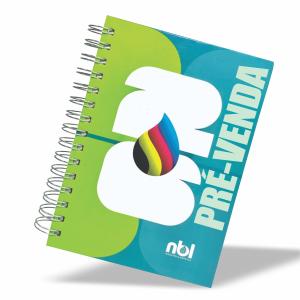 Agendas Comercial 2026 Capa Dura (Papelão Revestido) | Miolo Padrão Papel Offset 70g 14x20cm Capa Colorida | Miolo Colorido Padrão 2025 Escolha Revestimento  Encadernação Wire o