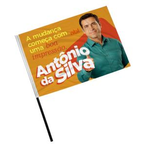 BANDEIRAS ELEIÇÕES TECIDO TACTEL  4x0   