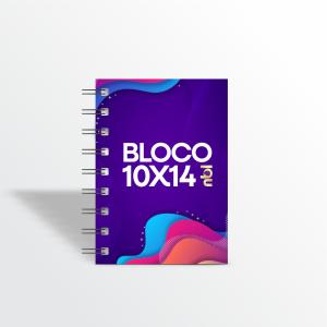 Bloco de Anotações Miolo Papel Offset 75g  | 60 Folhas  | 10x14cm Capas coloridas Escolha Revestimento Acabamento Encadernação.