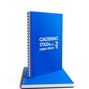 Caderno Capa Dura 17x24cm Capa Dura (Papelão Revestido) | Miolo 180 Páginas cor preta  | Papel Offset 75g 17x24cm Capa Colorida | Miolo 180pag 1x1 cor preta Permamente. Escolha Revestimento Acabamento Encadernação.