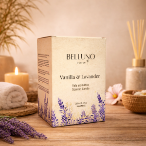 Caixa cartucho para vela aromática de 250g Triplex 250g 13,5x10x10  Laminação Brilho ou Fosco Faca de corte 