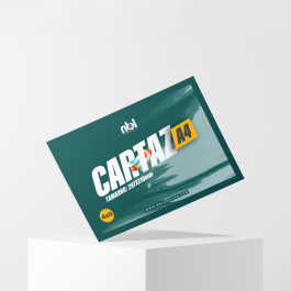 Cartaz A4 Papel couchê 170g brilho 21x29.7cm 4x0 (Colorido 1 lado).  Corte reto 