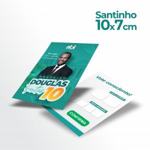Santinho 7x10cm Frente e verso