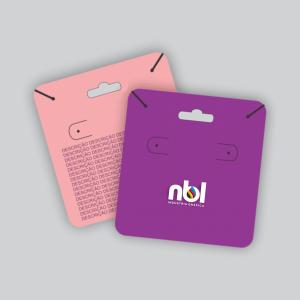 Tags Bijouteria Cartão Triplex 250g 8x8cm 4x0 (Colorido 1 lado)  Corte Especial Modelo 07