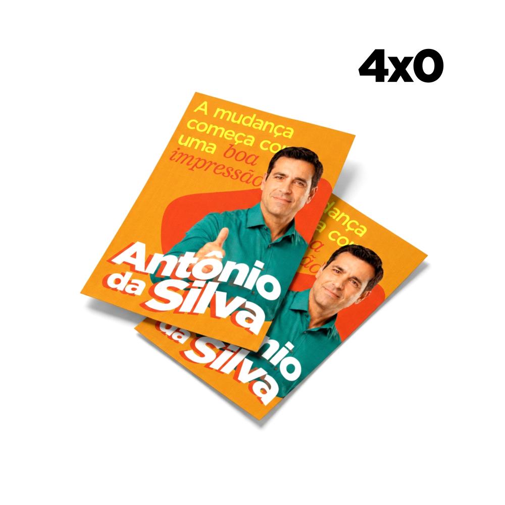 Santinho 7x10cm Impressão Frente ELEIÇÕES